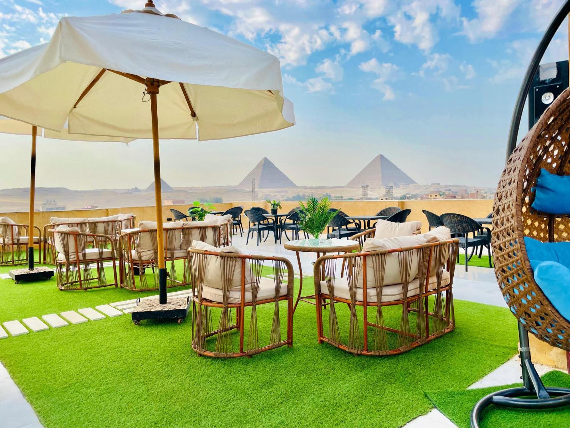 Palm Pyramids View Hotel Kafret el-Gabal エクステリア 写真