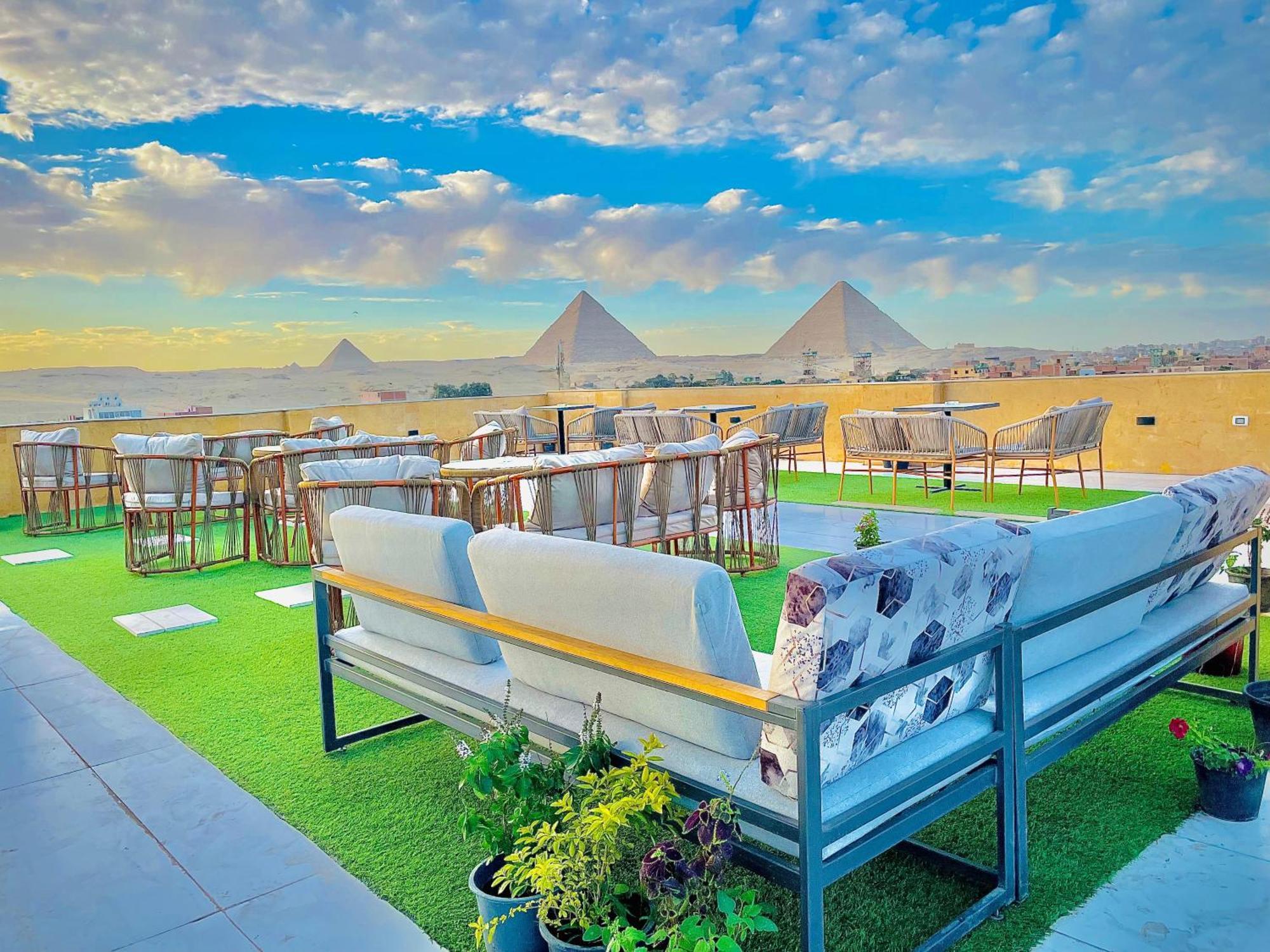 Palm Pyramids View Hotel Kafret el-Gabal エクステリア 写真